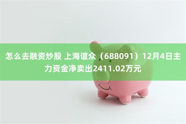 怎么去融资炒股 上海谊众（688091）12月4日主力资金净卖出2411.02万元