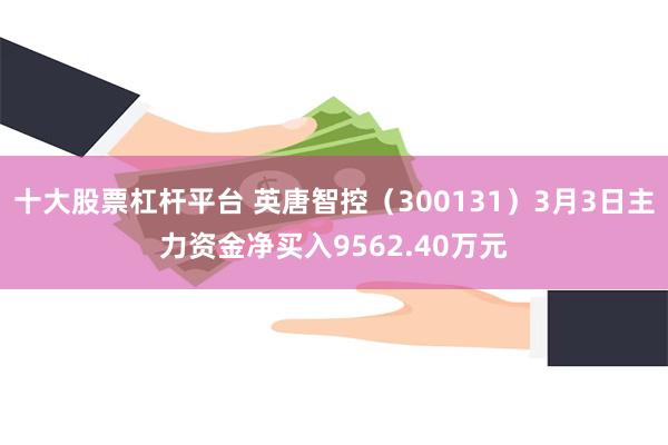 十大股票杠杆平台 英唐智控（300131）3月3日主力资金净买入9562.40万元