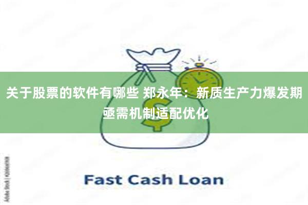 关于股票的软件有哪些 郑永年：新质生产力爆发期 亟需机制适配优化